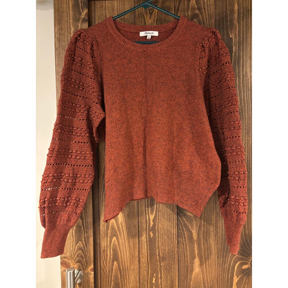 Madewell Rust Crew Neck Sweater
